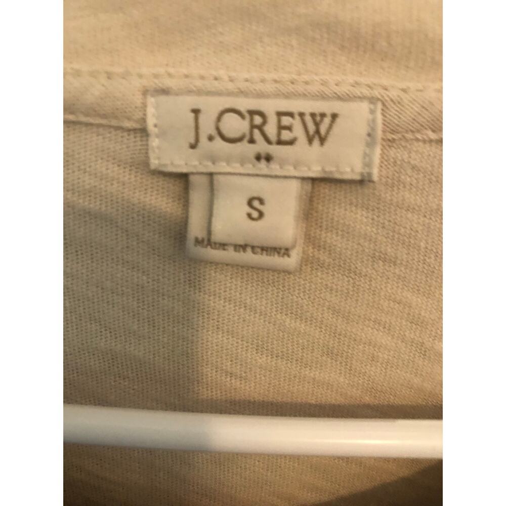 J.Crew Small Cream Black Embroidered Floral Long Sleeve Top - Picture 3 of 4